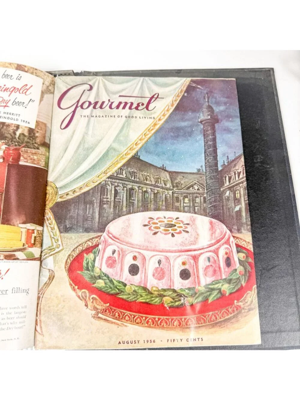 Gourmet The Magazine Of Good Living 8 Issues Jan-Aug 1956 Hardcover Folder